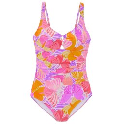 SUNSEEKER Costum de baie întreg albastru aqua / galben / mov prună / roz