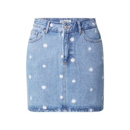 ONLY Fustă 'ONLSTELLA' albastru denim / alb