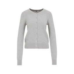 WE Fashion Geacă tricotată gri deschis