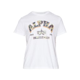 ALPHA INDUSTRIES Tricou 'College' galben / verde / negru / alb