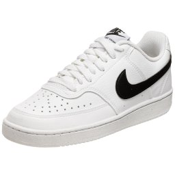 NIKE Sneaker low 'Court Vision' negru / alb