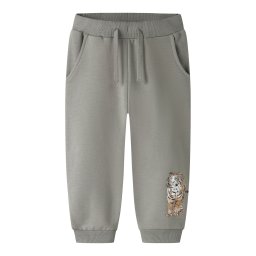 NAME IT Pantaloni 'NMMThorne' maro deschis / gri fumuriu / portocaliu / alb