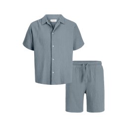 Jack & Jones Plus Haine de casă 'JORNANTUCKET' albastru porumbel