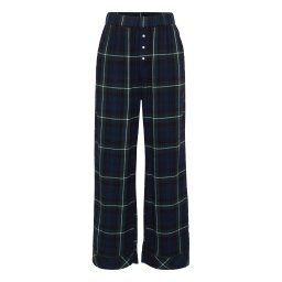 Abercrombie & Fitch Pantaloni de pijama bleumarin / verde pin / alb