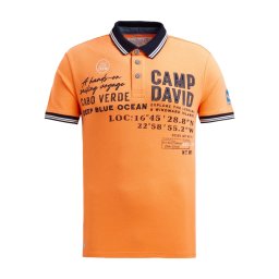 CAMP DAVID Tricou portocaliu / negru / alb