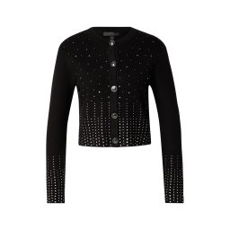 GUESS Geacă tricotată negru