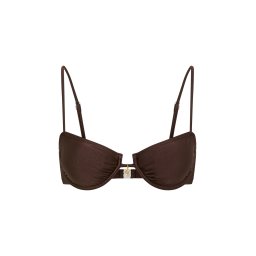 LSCN by LASCANA Sutien costum de baie maro închis