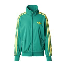 ADIDAS ORIGINALS Bluză de molton verde smarald / alb