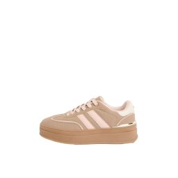 Lipsy Sneaker low gri taupe / roz pastel / alb