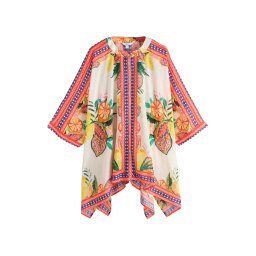 Next Rochie de plaja albastru regal / galben / roșu deschis / alb murdar