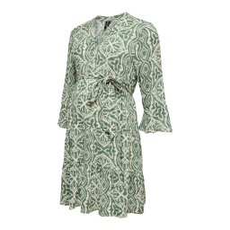 Vero Moda Maternity Rochie 'VMMMenny' verde pin / verde deschis / alb murdar