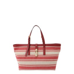 FURLA Plase de cumpărături 'DEBBY' crem / roşu închis / roșu amestecat