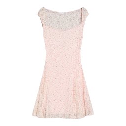 Bershka Rochie de cocktail portocaliu / roz pastel / roșu burgundy