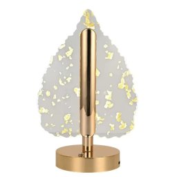 Lampa decorativa in forma de BRAD LED 3 culori Touch dimabil Reincarcabila USB Baza aurie eleganta