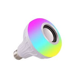 Bec Bluetooth colorat E27 cu sincronizare muzicala wireless cu control prin aplicatie