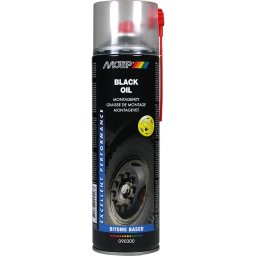 Spray lubrifiant pe baza de ulei mineral si vaselina MOTIP Black Oil, 500ml