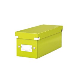 Cutie pentru 30/60 CD-uri, LEITZ Click & Store, carton laminat - verde