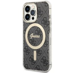 Husa Guess GUHMP13LH4STK iPhone 13 Pro / 13 6.1" black/black hardcase 4G MagSafe