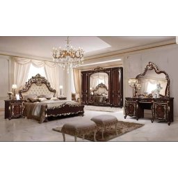 Dormitor complet Imperial maro pat 180×200 saltea inclusa