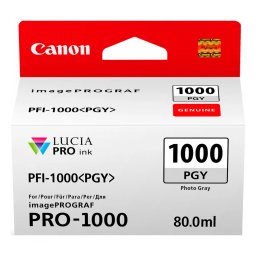 Cartus Cerneala Original Canon Light Grey, PFI-1000PGy, pentru IPF PRO-1000, , (timbru verde 0.15 lei),NOPP, 0553C001AA
