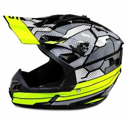 Casca ATV / Enduro SNON XL (gri+verde)