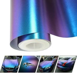 Folie auto Cameleon Albastru Violet pentru colantare integrala, Termoplastica, cu tehnologie BUBBLE FREE , finisaj Lucios, dimensiune 3,0m x 1,52m