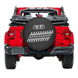 Husa roata de rezerva din imitatie piele neagra, pentru autovehicule de teren, marime 16