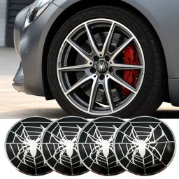 Set 4 buc. ornament central janta, model Spider , diametru 5cm