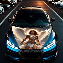 Folie Capota Auto Hood Art rezistenta la exterior, marime S (150 x 110cm) - Cod: AVX-CAPOTA-003S