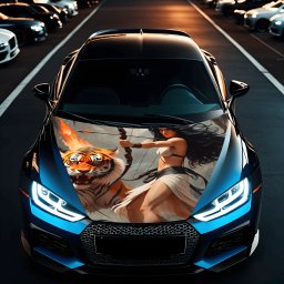 Folie Capota Auto Hood Art rezistenta la exterior, marime S (150 x 110cm) - Cod: AVX-CAPOTA-010S