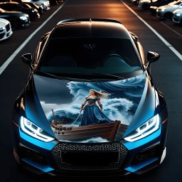 Folie Capota Auto Hood Art rezistenta la exterior, marime S (150 x 110cm) - Cod: AVX-CAPOTA-013S