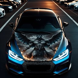 Folie Capota Auto Hood Art rezistenta la exterior, marime S (150 x 110cm) - Cod: AVX-CAPOTA-026S