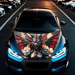 Folie Capota Auto Hood Art rezistenta la exterior, marime S (150 x 110cm) - Cod: AVX-CAPOTA-027S
