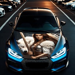 Folie Capota Auto Hood Art rezistenta la exterior, marime M (165 x 120cm) - Cod: AVX-CAPOTA-006M
