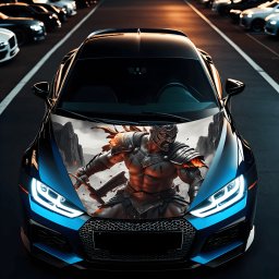 Folie Capota Auto Hood Art rezistenta la exterior, marime M (165 x 120cm) - Cod: AVX-CAPOTA-008M