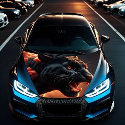Folie Capota Auto Hood Art rezistenta la exterior, marime M (165 x 120cm) - Cod: AVX-CAPOTA-028M