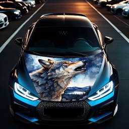 Folie Capota Auto Hood Art rezistenta la exterior, marime L (180 x 130cm) - Cod: AVX-CAPOTA-030L