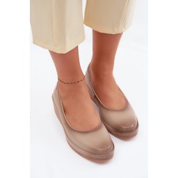 Mocasini de damă din piele cu platformă Vinceza bej