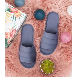 Papuci gri pentru femei Natural Style NS-141