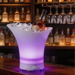 Frapiera cu iluminare LED si boxa Bluetooth, 7 L