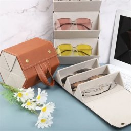 Toc pentru ochelari multifunctional, cu 6 compartimente