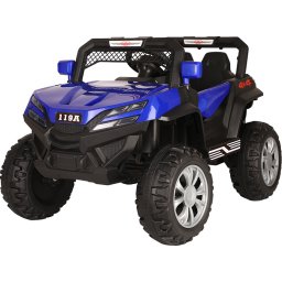 Masina electrica 119A, 4x4, 12V-7Ah, 4x35W, telecomanda, albastru