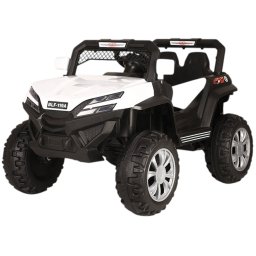 Masina electrica 119A, 4x4, 12V-7Ah, 4x35W, telecomanda, alb