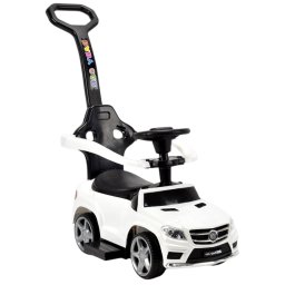 Masinuta copii 5188T alb, 6V cu maner parental, lumini si muzica, 1-3 ani, 20 kg