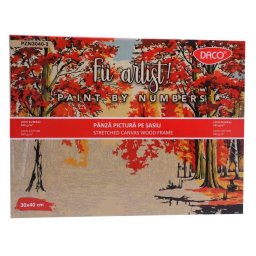 Set pictura pe numere Toamna, 30x40 cm, Daco