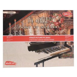 Set pictura pe numere Pian, 40x50 cm, Daco