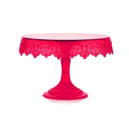 Suport Tort Bufet, Plastic Rosu, O 23 x H 15 cm