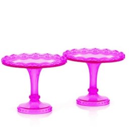Suporturi Mici Bufet, Plastic Fucsia, O 10 x H 8 cm, Set 2 Buc