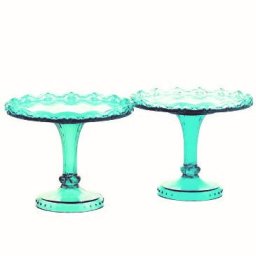 Suporturi Mici Bufet, Plastic Turcoise, O 10 x H 8 cm, Set 2 Buc