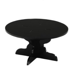Suport Tort Bufet, Plexiglas Negru, O 21 x H 10.3 cm